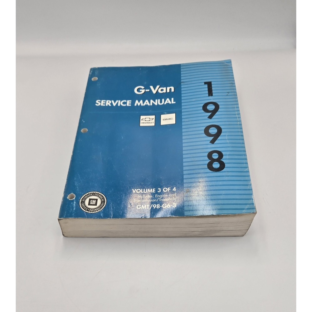 GM G-Van Service Manual 1998 Volume 3 OEM Repair Book